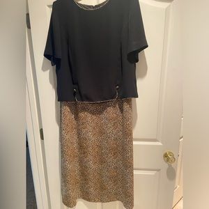 Leopard skirt set